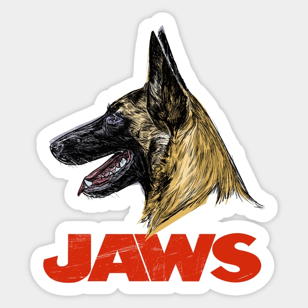 Belgian Malinois Sticker by Toby Wilkinson